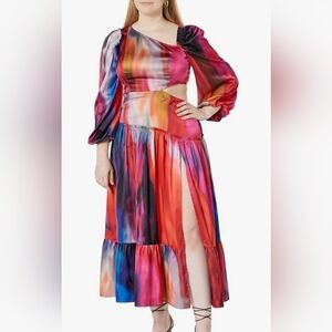 THE DROP Asymmetrical Neckline Dress